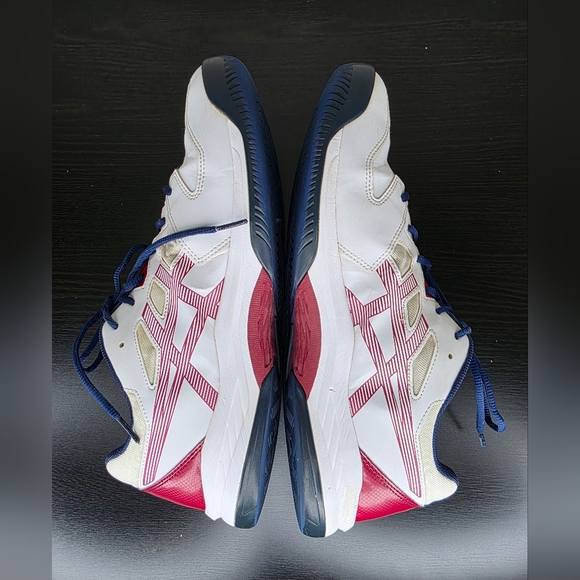 ASICS Men's GEL-RENMA Pickleball Sneaker Standard White Burgundy Size 13 F961123 - Picture 14 of 16